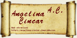 Angelina Cincar vizit kartica
